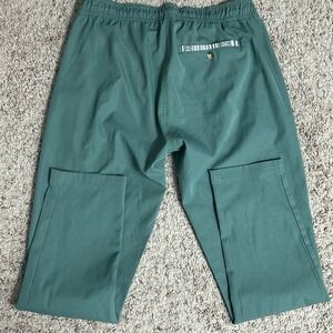 Wowie Gramercy Pants Mens Large Sage Green Stretch Elastic Waist Casual Tapered